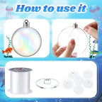 30Pcs Transparent 3D Bubble Party Decorations, 5 Sizes, Iridescent - Image 4