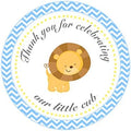40 Stickers Lion Cub Thank You Party Favor Boy Baby Shower Gift Label by Unknown