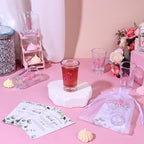 60 Sets Baby Shower Acrylic Shot Glasses It's a Girl Clear Shot Glasses Bulk with Thank You Card Organza Bags Boy Girl Theme Party Gift Tea Party Favor Thank You Gifts for Guests Gender Reveal - Image 5