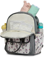 Disney Diaper Bag Backpack with Changing Pad Minnie Mouse – 16” Nylon Baby Bag for Parents, Insulated Bottle Holders, Multiple Storage Pockets - Image 5