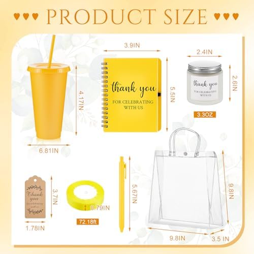 Nuogo 6 Sets New Parent Shower Prizes, Yellow Color, Classic Style - Image 2