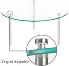 Hacaroa 3 Pcs Tempered Glass Cupcake Stands for Party, 9,11,12.6 Inch Round Food Display Stand Clear Retail Risers for Cakes, Desserts, Pastries, Appetizers - Image 4