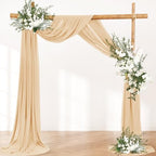 Wedding Arch Draping Fabric 30'' x 18FT Sheer Chiffon Arch Drape Backdrop - Image 5