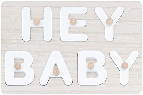 Ginger Ray Hello Baby Alternative Baby Shower Guest Book Wooden Puzzle - Image 3