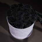 Prifroti 17 Flowers in a Luxury Suede Box, Birthday Gifts for Women, Preserved Flowers, Mothers Day Roses Gift for Mom, Black - Image 4