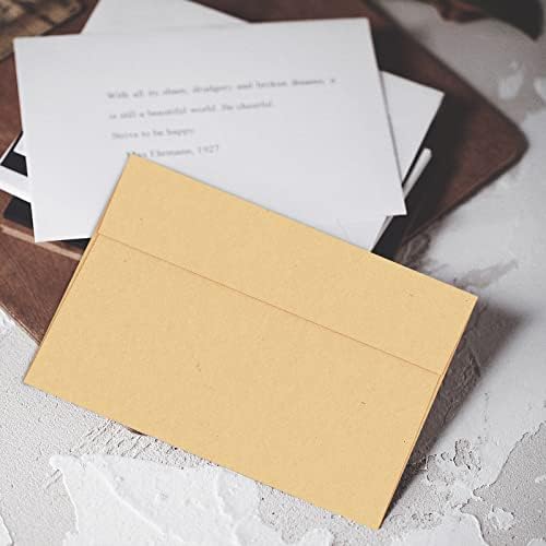 1000 Pack Goefun A7 Light Brown Kraft Envelopes Self Seal, 5.25 x 7.25-inch - Image 4