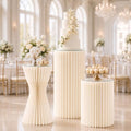 Cylinder Stands for Party 3Pcs Cake Pedestal Stand with Acrylic Discs by ZVEARHNT