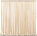 Deep Champagne Backdrop Curtain 4 Panels-Wrinkle-Free Curtains Polyester Photography Drapes for Baby Shower Birthday Party Photo Background Backdrop Stand- 16 X10FT (Champagne) by WishCare