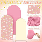 Foilswirl 34 Pcs Daisy Party Decor, 4ft 5ft 6ft Daisy Arch Backdrop Covers - Image 4