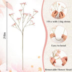 Pink Babys Breath Artificial Flowers, Fall Flowers, Pink Fall Decor - Image 3