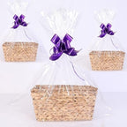 TORMAYS HOME Gift Baskets, Baskets for Gifts Empty (3-Pack), Woven Storage Baskets with Gift Bags & Ribbons, Baby Shower Basket for Nursery Toy Shelf Organizer, Natural by TORMAYSHOME