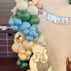131PCS Classic Winnie Baby Shower Birthday Decorations Large Winnie Coroplast Cutout with Stand, Neutral Balloons Arch& Bee Stickers for Gender Reveal, First Birthday, Photo Props & Pooh Party - Image 5