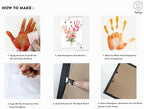 TwoDays Flower Bouquet Handprint Art Craft DIY Kit, Unique Gifts for Mom from Daughter or Son for Mother's Day Birthday Christmas, Gift for Grandma. (Floral-1, Black) - Image 3