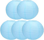 Balagan Chinese Japanese Paper Lanterns 16-Inch 5 Packs (Sky Blue, 16 inch) (BLG-220503) by Unknown