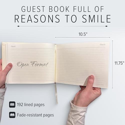 Gallery Leather Guest Book - Great for Wedding, Reception, Baby and Bridal - Image 5