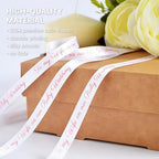 Personalized Ribbon Wedding Favor,Custom Ribbons with Text for Weddings Gift Wrapping Ribbons,Satin Ribbon for Gifts Package (Multicolor, 100 Yards) - Image 2