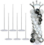 SINBEE Balloon Arch Stand, Balloon Stand Set of 6, 7 Feet Height Adjustable Metal Balloon Column Stand for Party Decorations Wedding Birthday, Graduation Party Decoration, Baby Shower by SINBEE