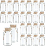 24 Pack Mason Jar Vases for Centerpieces, Clear Glass Flower Vase by LEYIQU