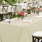 sancua Beige Tablecloths Rectangle, 6 Pack Table Cloth for 6 Foot Tables - Image 4