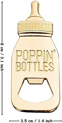 Bottle Openers for Baby Shower Favors Set of 18, Bridal Baby Shower Decorations Souvenirs, Poppin Bottles Openers with Exquisite Gifts Box Used for Baby Party (White Bottle Opener, 18) - Image 2