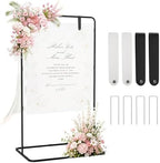 EMART Wedding Welcome Sign Stand 68'' Black Adjustable Easel Display Stand by EMART