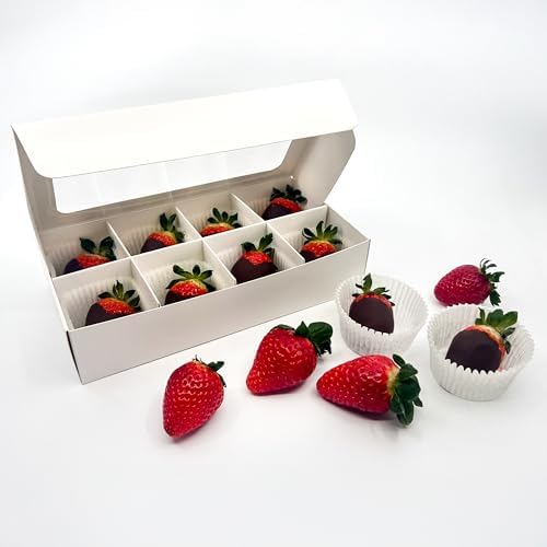 20-Ct White Treat Boxes, 8.75x4.5x1.9in, Window & Dividers - Image 2