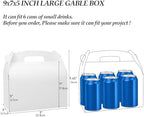 30Pcs 9 Inch White Large Gable Gift Boxes, Party Favor Treat Boxes - Image 2