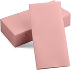 Linen-Feel Colored Paper Napkins - Decortive Cloth-Like Mellow Rose Dinner Napkins - Soft And Absorbent. For Kitchen, Party, Wedding, Bathroom Or Any Occasion. (Pack of 100) - Image 5