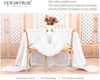 Teruntrue 20 Pack White Cheesecloth Table Runner 17x108 Inch, Boho Gauze Sheer Fabric Cheese Cloth Table Runners for Wedding Party Bridal Shower Baby Shower Birthday Home Decor Garden Farmhouse - Image 4