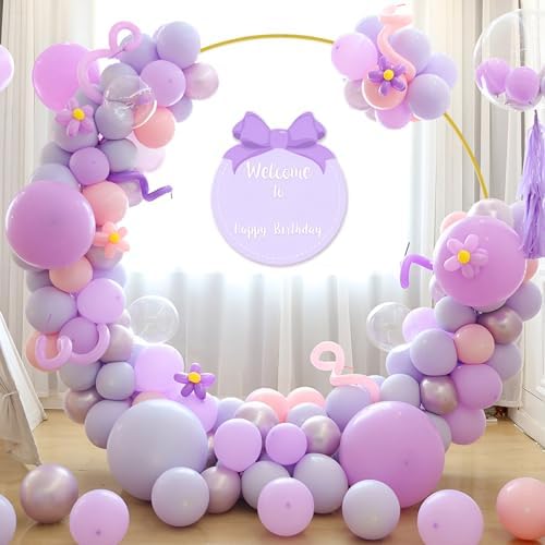 Fomcet 6ft Round Backdrop Stand Gold Circle Arch Metal Wedding Arch - Image 7