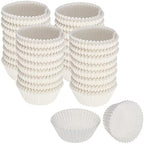 CybrTrayd No.5 Glassine Paper Approximately 5,000 Pieces – 1-1/4” Base, 3/4” Wall Candy Cups, White by CybrTrayd
