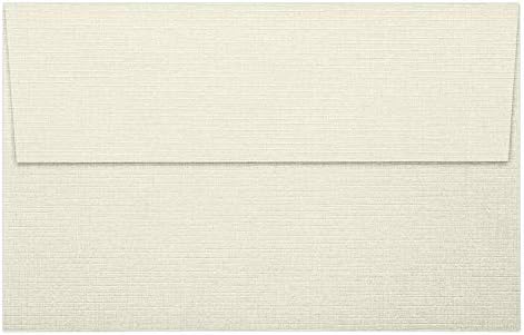 LUXPaper A10 Invitation Envelopes | Peel & Press | 6" x 9 1/2" | Natural Linen | 80lb. Text | 1,000 Qty - Image 3