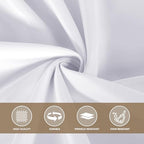 sancua White Table Cloths Rectangle, 10 Pack Tablecloths for 6 Foot Tables - Image 7