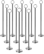 New Star Foodservice Ring-Clip Table Number Holder/ Number Stand/ Place Card Holder, Set of 12, 15-Inch by NewStarFoodservice