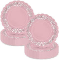 100 Pcs Pink Platos De Barro Mexicanos Paper Plates 9 Inches Cielito Lindo Party Decoration Disposable Scalloped Cinco De Mayo Paper Plates for Fiesta Mexican Talavera Baby Shower Supplies by Stuffygreenus