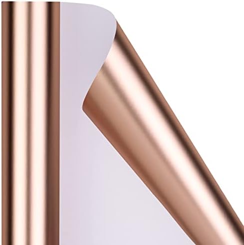 RUSPEPA Rose Gold Wrapping Paper - Solid Color Matte Metallic Pink Gold Jumbo Gift Wrap Paper Roll for Wedding, Anniversary, Birthday for Mother, Christmas, Shower, Mother's Day - 30 Inch x 100 Feet - Image 5