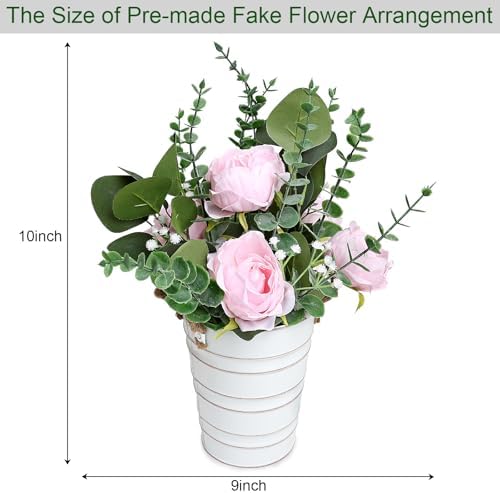 Wedding Pink Flower Table Centerpieces - 6 PCS, 10 Inches - Image 5
