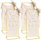 Setof 4 Wedding Sign Stand,Adjustable Height Welcome Poster Easel Stand by Fullvaseer