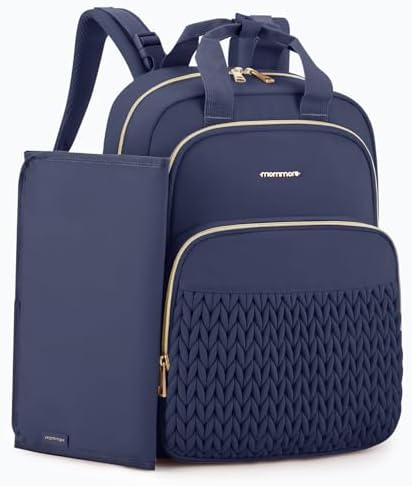 mommore Diaper Bag Backpack, Large Travel Baby Bag for Daily Essentials by mommore