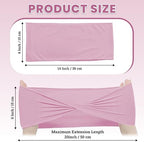 MDS Pack of 150 Spandex Chair Sashes Without Slider Buckles – Blush Pink - Image 2
