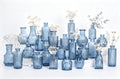 24PCS Mini Bud Vases As Wedding Centerpieces for Tables,Clear Bud Vases for Flowers,Small Flower Vases Suitable for Birthday Party,Anniversary,Wedding Reception,Baby Shower (Blue, 24PCS) by Unknown