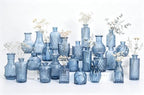 24PCS Mini Bud Vases As Wedding Centerpieces for Tables,Clear Bud Vases for Flowers,Small Flower Vases Suitable for Birthday Party,Anniversary,Wedding Reception,Baby Shower (Blue, 24PCS) by Unknown