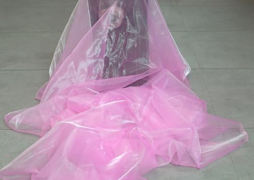 40 Yard Organza Fabric 44" Wide for Wedding Event Décor - Pink - Image 3
