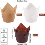 Aodaer 240 Pcs Mini Cupcake Liners Muffin Liners Baking Cups (Pack of 2) - Image 2