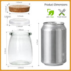 Mini Yogurt Containers with Lids 40 Pack, 7 oz Glass Jars with Lids - Image 2