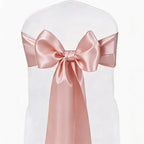 Satin Chair Sashes Bows 50 Pack Universal Polyester Chair Ribbons for Wedding Anniversary Retirement Party Birthday Engagement Banquet Graduation Outdoor Events Decor (Blush Pink, 50 pcs) - Image 2