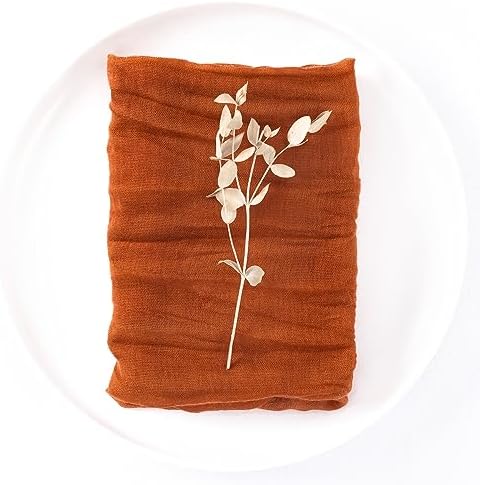 DeZerlor Fall Terracotta Cheese Cloth Napkins Set of 100 for Wedding Party - Image 6