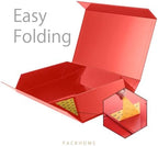 PACKHOME Extra Large Red Gift Box 17.5x11.3x4.3in with Magnetic Lid - Image 4
