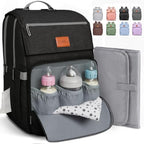 Pillani Baby Diaper Bag Backpack - Baby Bag for Girls & Boys, Large Waterproof Diaper Backpack - Baby Shower Gifts for Boys & Registry Must Haves - Travel Diaper Bags with Changing Pad - Newborn Stuff by Pillani