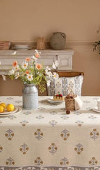 patdrea Vintage French Pattern Tablecloth,Square,67"x67" - Image 4